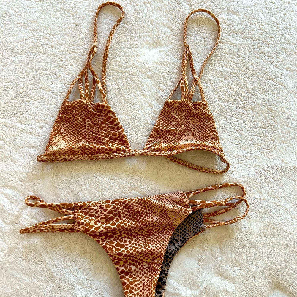 Acacia mud snake bikini set